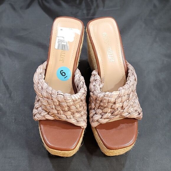 BRAND NEW OLIVIA MILLER IRMA OPEN TOE WEDGE HEEL SANDAL S2 - Picture 2 of 16